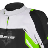 BELA CORDANIEL CASACOS DE MOTO HOMEM PRETO GELO VERDE FLUO
