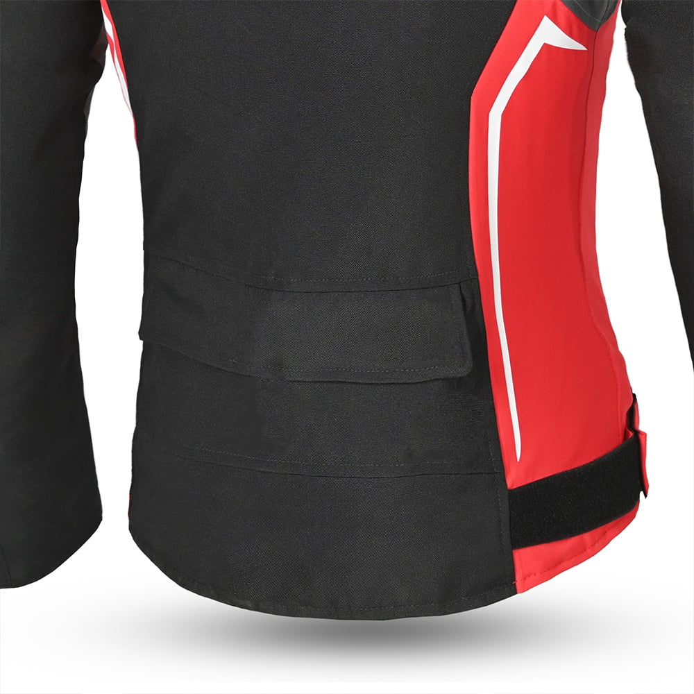 BELA ELANUR Moto SenhoraTextil Casacos Preto Antracite Vermelho – 5 – Maximomoto PT