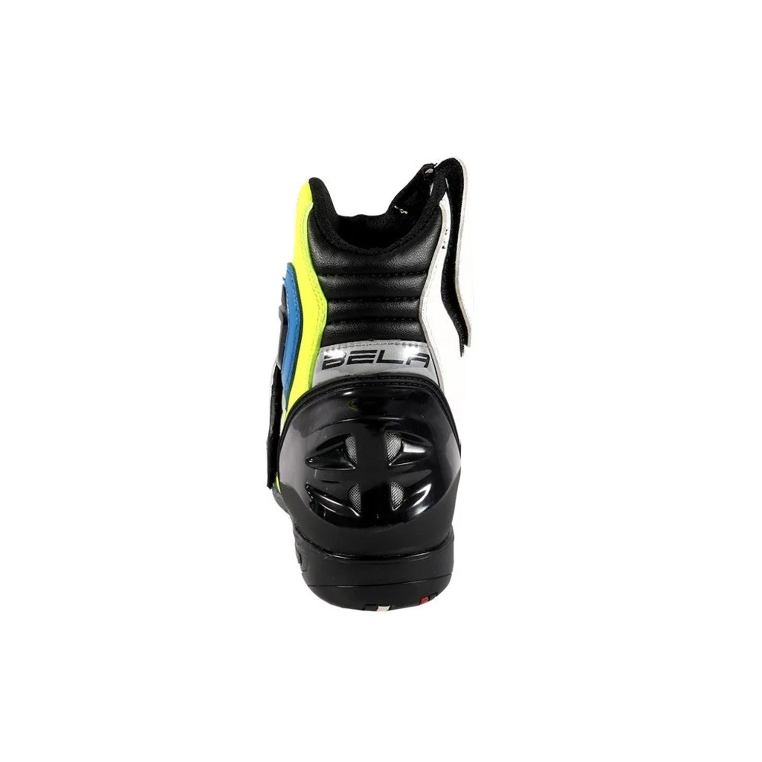 BELA FASTER Couro Moto Botas Branco Azul Amarelo – 4 – Maximomoto PT