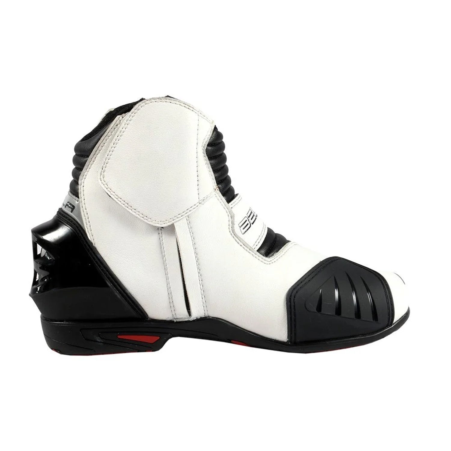 BELA FASTER Leather Motorcycle Boots White Green – 4 – Maximomoto PT