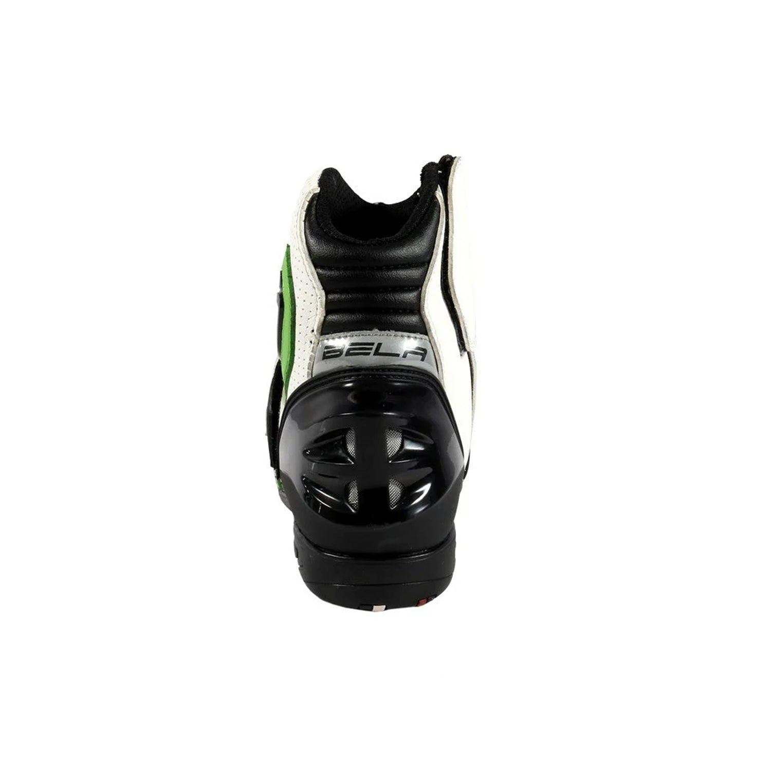 BELA FASTER Leather Motorcycle Boots White Green – 6 – Maximomoto PT