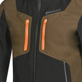 BELA FIRE FLY Moto Capuz Preto Oliva Verde Laranja- Imagem central frontal da Casacos