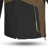 BELA FIRE FLY Moto Capuz Preto Verde Oliva Amarelo Fluorescente - Imagem central frontal da Casacos
