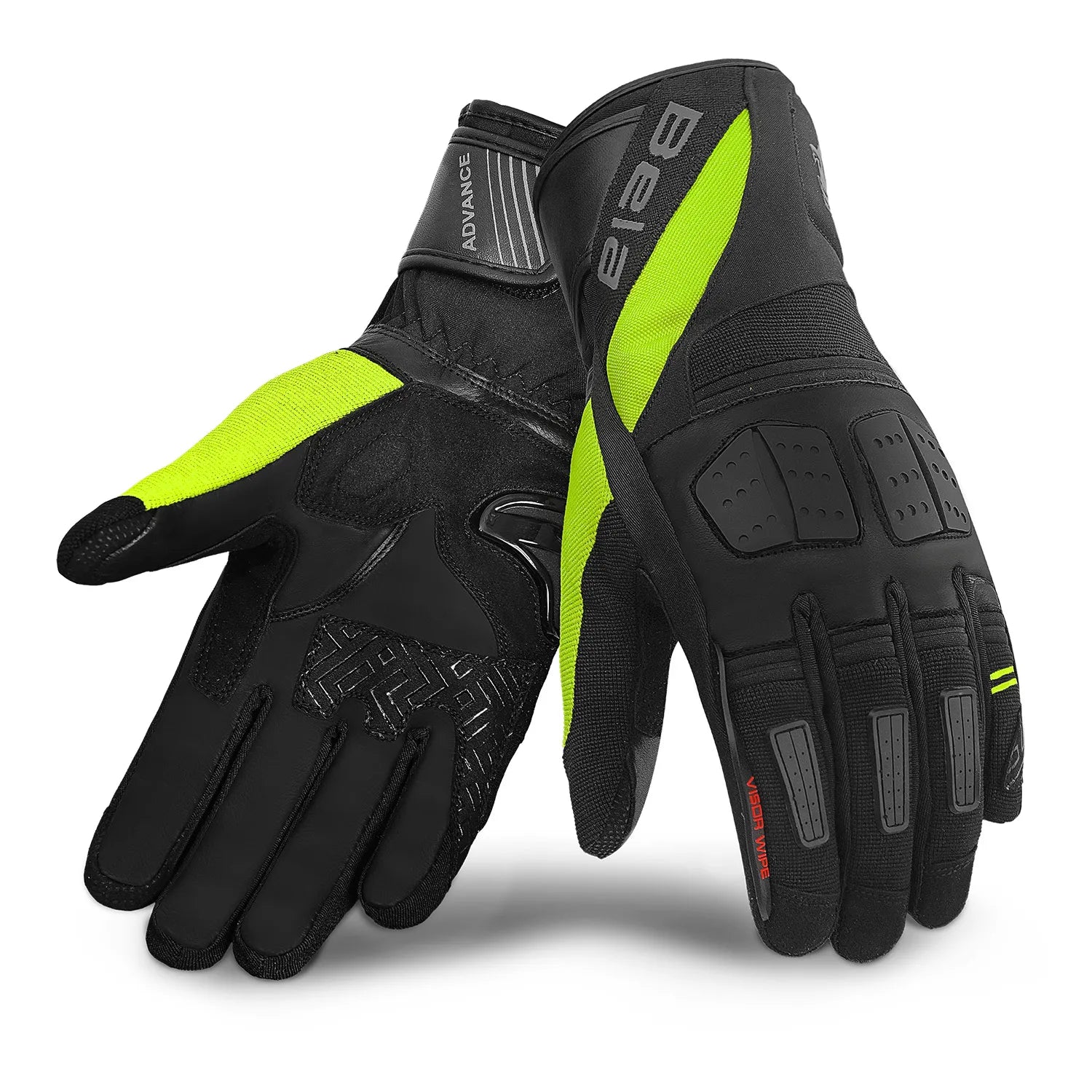 BELA HIGHWAY WINTER WP Senhora Moto Textile Luvas Preto Amarillo Fluor – 1 – Maximomoto PT