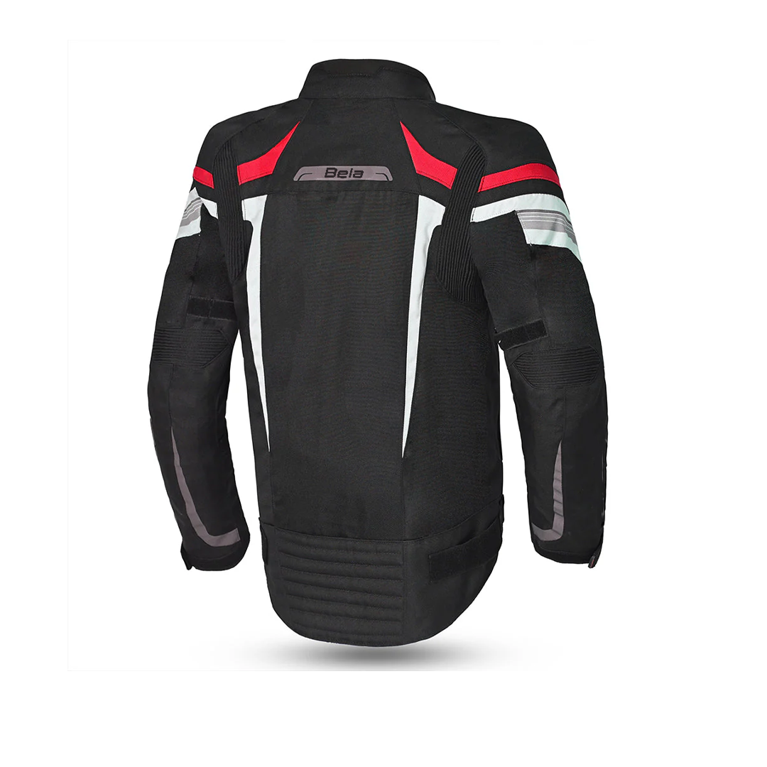 BELA HIGHLAND Motorcycle Men's Jacket Black White Red – 3 – Maximomoto PT