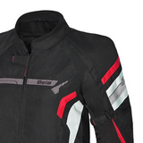 BELA HIGHLAND Motorcycle Men's Jacket Black White Red