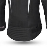 BELA HIGHLAND Moto Senhora Casacos Preto Gelo Vermelho - Imagem central traseira da Casacos