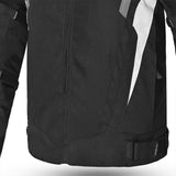 BELA HIGHLAND Motociclista Homem Casaco Preto Branco - Imagem central frontal da Casacos