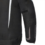 BELA HIGHLAND Motociclista Homem Casaco Preto Branco Laranja - Imagem traseira direita da Casacos