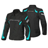BELA HIGHLAND Women's Motorcycle Jacket Turquoise Black