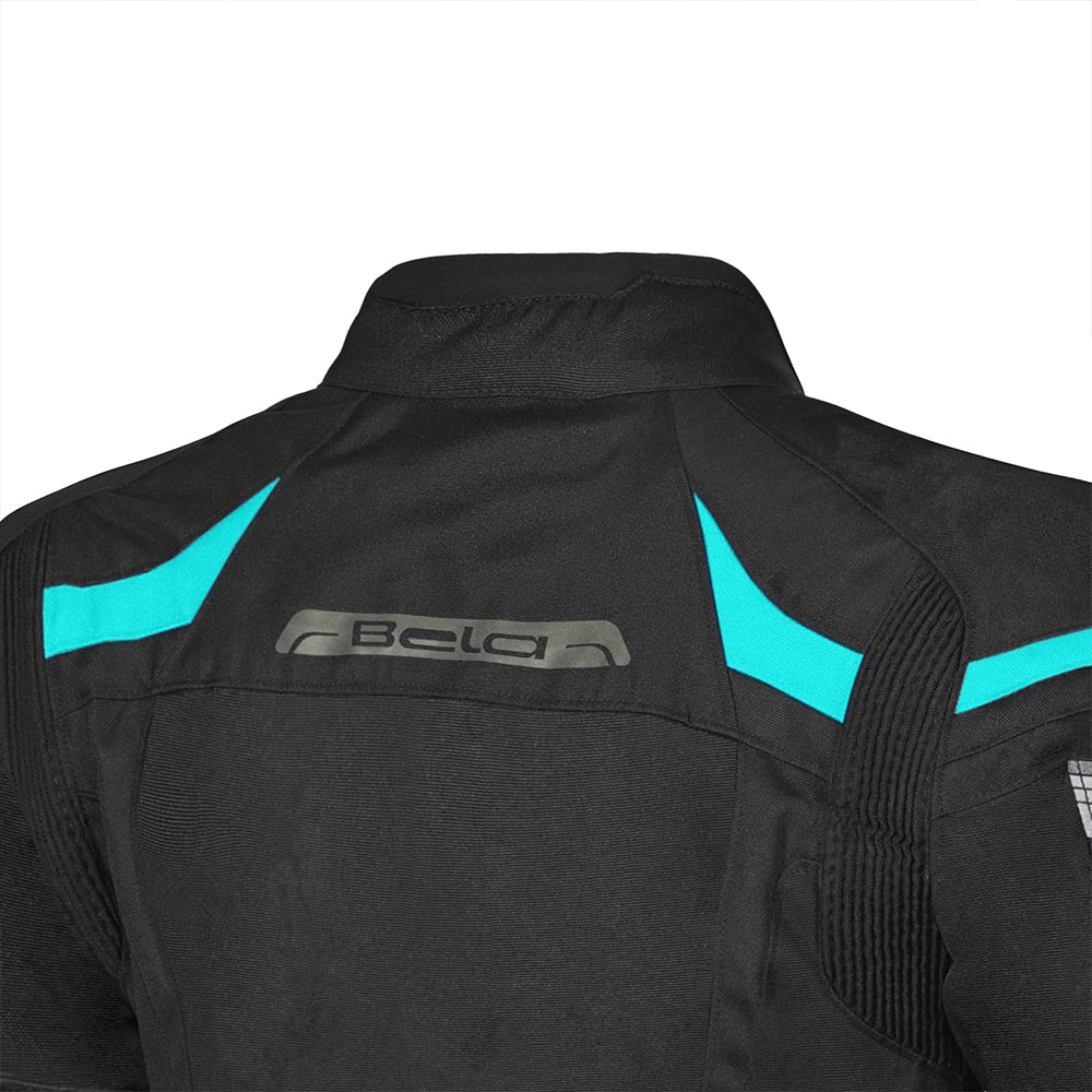 BELA HIGHLAND Women's Motorcycle Jacket Turquoise Black – 11 – Maximomoto PT