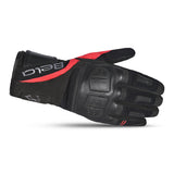 BELA HIGHWAY WINTER WP Moto Couro Luvas Preto Vermelho - Imagem do lado direito das luvas