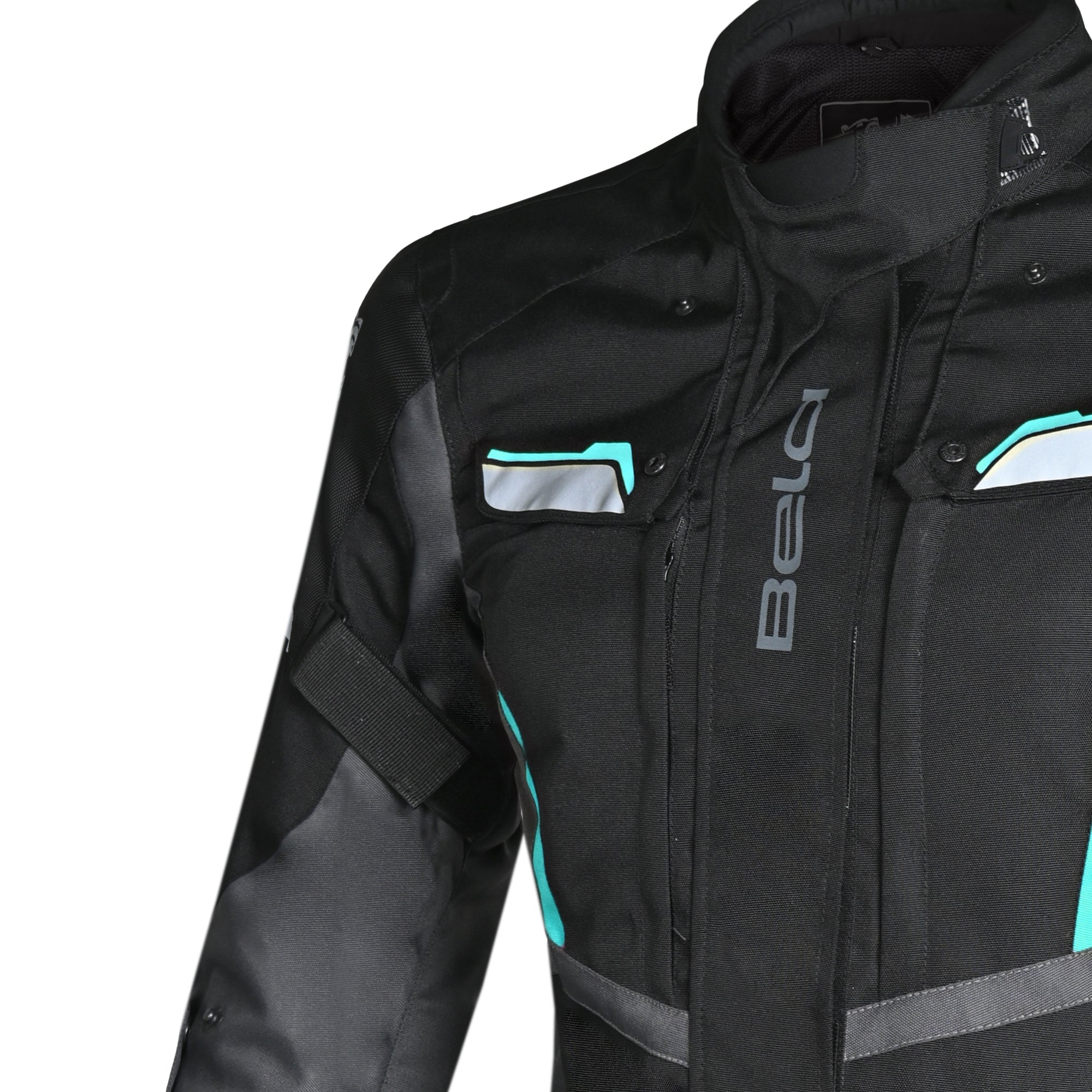 BELA HURRICANE 3 in 1 Women's Motorcycle Jacket Turquoise Black – 7 – Maximomoto PT