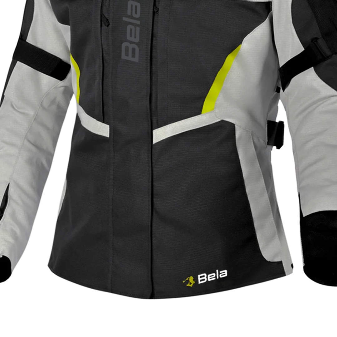 BELA HURRICANE 3 in 1 Women's Motorcycle Jacket Black Gray Yellow – 4 – Maximomoto PT