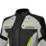 BELA HURRICANE 3 in 1 Women's Motorcycle Jacket Black Gray Yellow