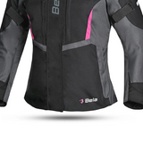 BELA HURRICANE 3 Em 1 Moto Senhora Casaco Petro Fucsia