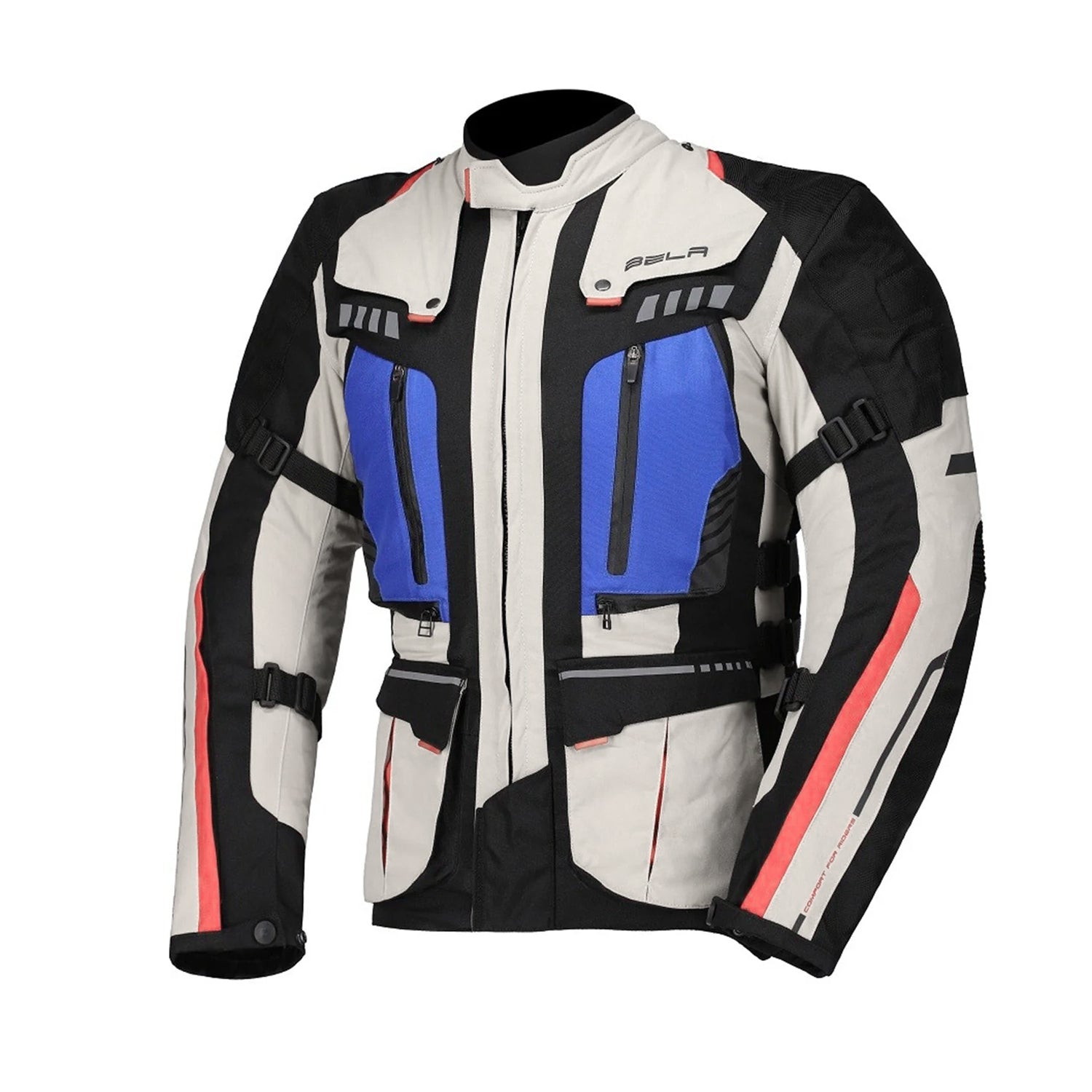 BELA Hailstorm Moto Textil Casacos Gelo Preto Azul – 1 – Maximomoto PT
