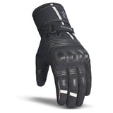 BELA ICE WINTER WP Moto Textile Luvas Preto Cinza - Imagem frontal das luvas