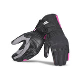 BELA IGLO WINTER WP Senhora Moto Luvas Textil Preto Rosa - Imagem dupla de luvas