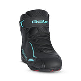 BELA JET EVO Moto Couro Botas Senhora Turquesa Preta - Imagem frontal da Boots