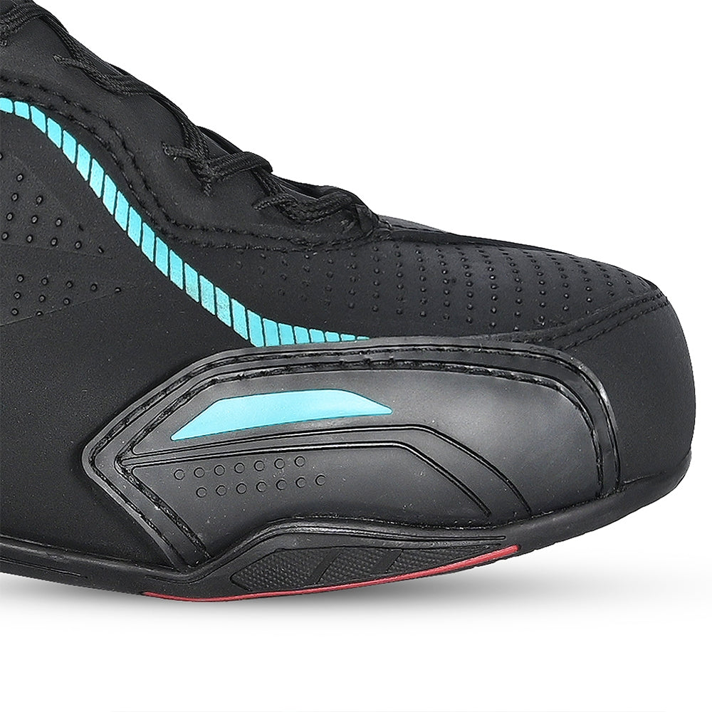 BELA JET EVO Motorcycle Leather Boots for Women, Turquoise Black – 4 – Maximomoto PT