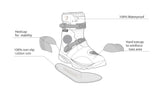 BELA Junior Moto Motocross Couro Botas Castanho
