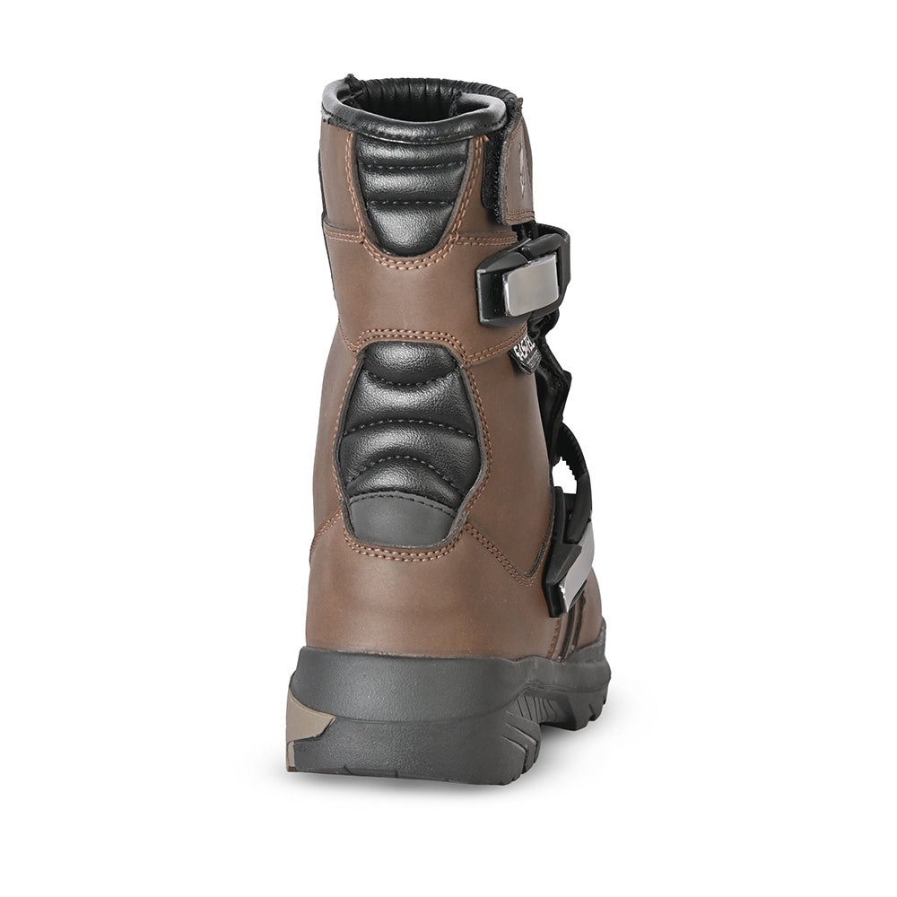 BELA Junior Moto Motocross Couro Botas Castanho - Imagem do verso de Boots