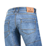 BELA KEVIN MXD-403 Vaqueiro Denim Jeans Moto Calças Azul