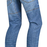 BELA KEVIN MXD-403 Vaqueiro Denim Jeans Moto Calças Azul