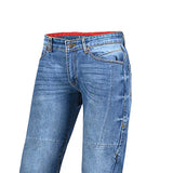 BELA KEVIN MXD-403 Vaqueiro Denim Jeans Moto Calças Azul