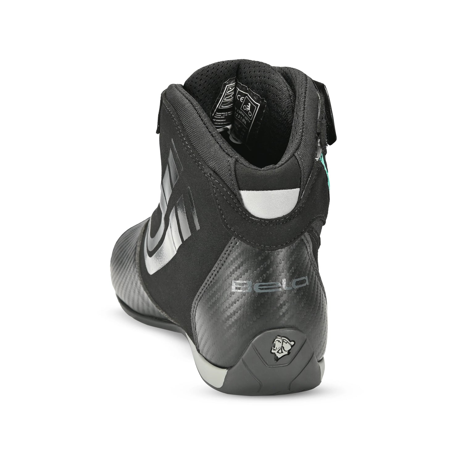 BELA KIVA Moto Couro Botas Senhora Turquesa Preto – 5 – Maximomoto PT