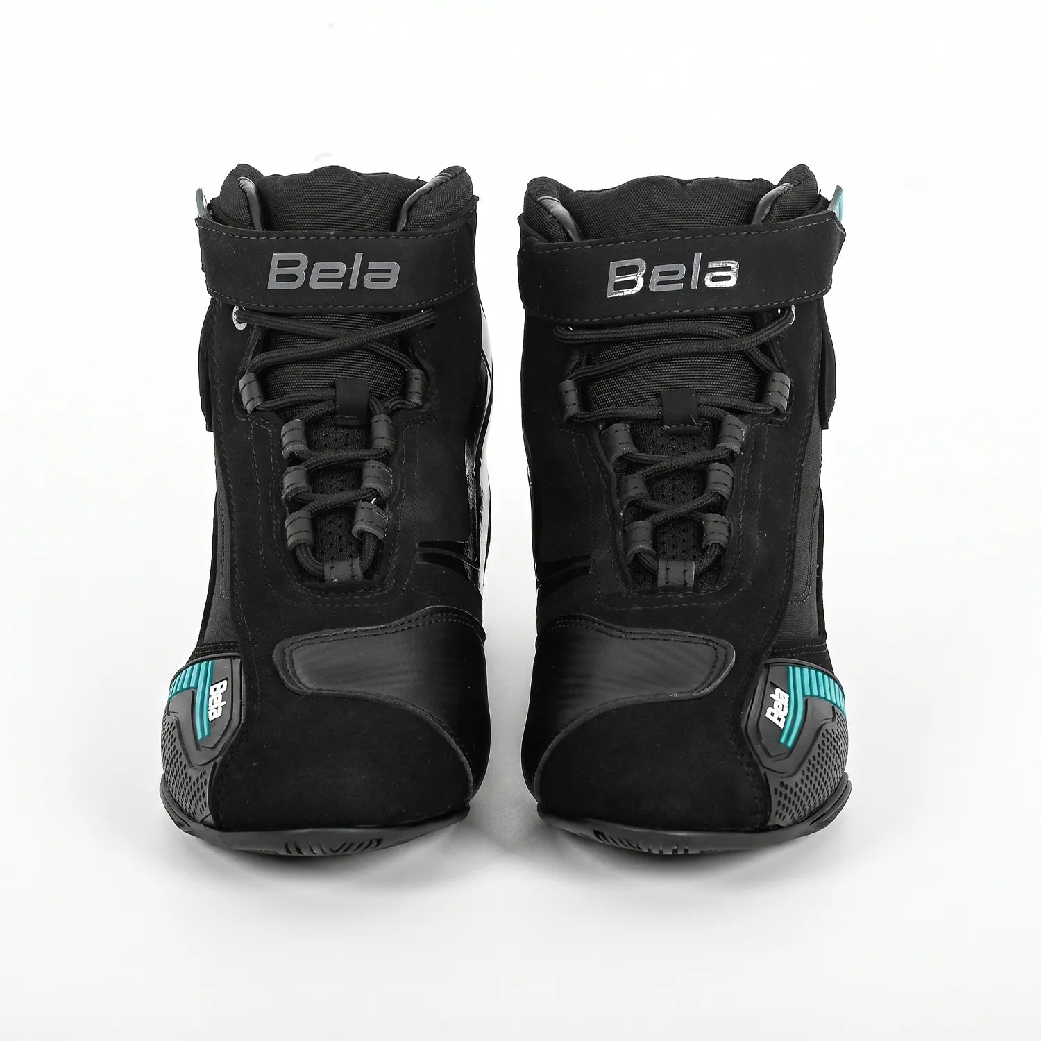 BELA KIVA Motorcycle Leather Boots for Women, Turquoise Black – 4 – Maximomoto PT