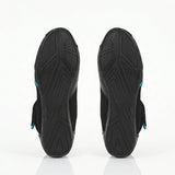 BELA KIVA Motorcycle Leather Boots for Women, Turquoise Black