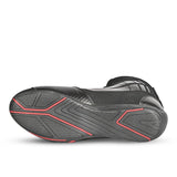 BELA KIVA Moto Homem Couro Botas Preto Vermelho