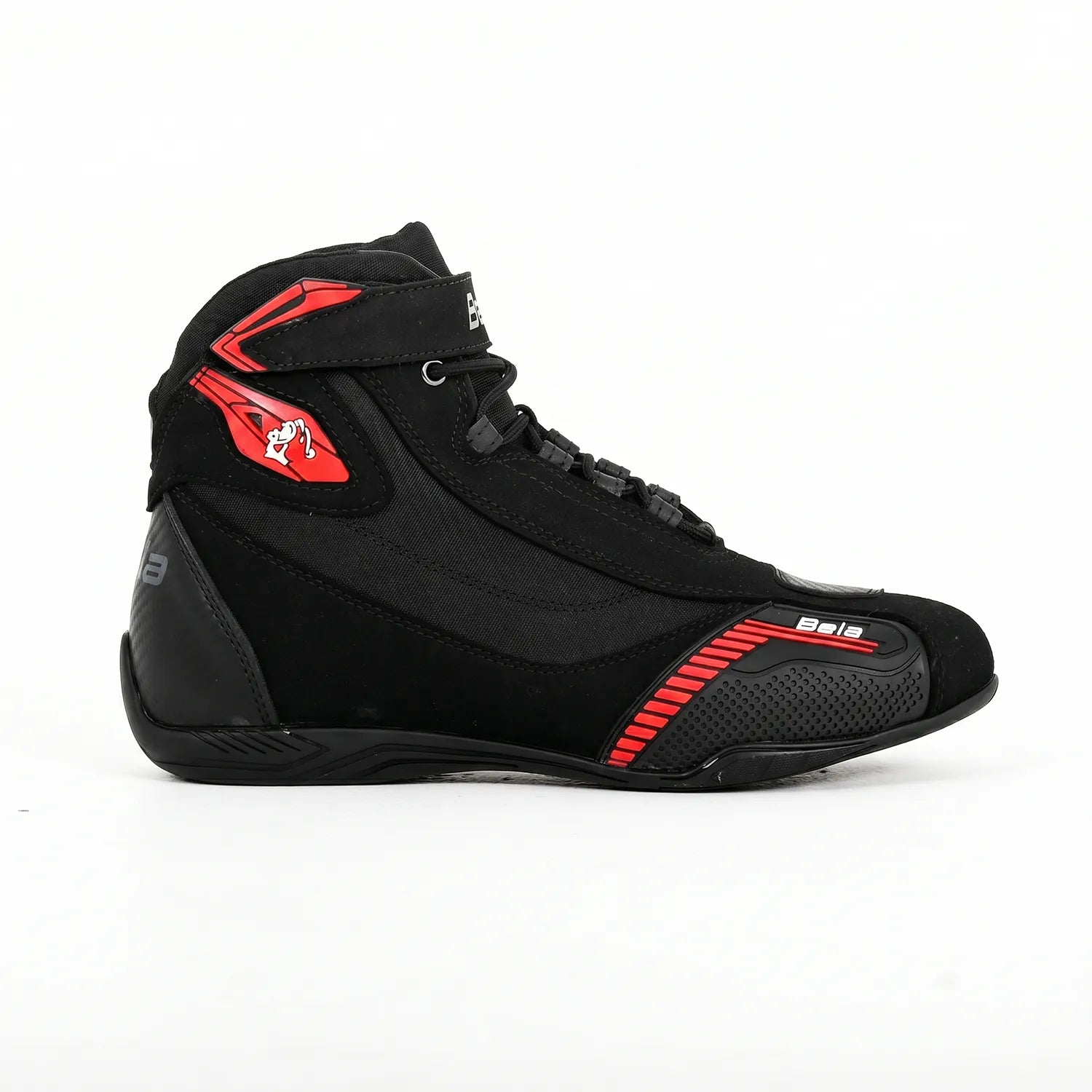 BELA KIVA Motorcycle Leather Boots for Men, Black and Red – 2 – Maximomoto PT