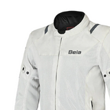 BELA MESH PRO Moto Homem Casaco Branco