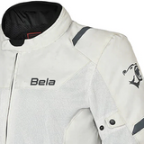 BELA MESH PRO Moto Homem Casaco Branco