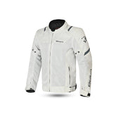 BELA MESH PRO Moto Homem Casaco Branco - Imagem frontal da Casacos