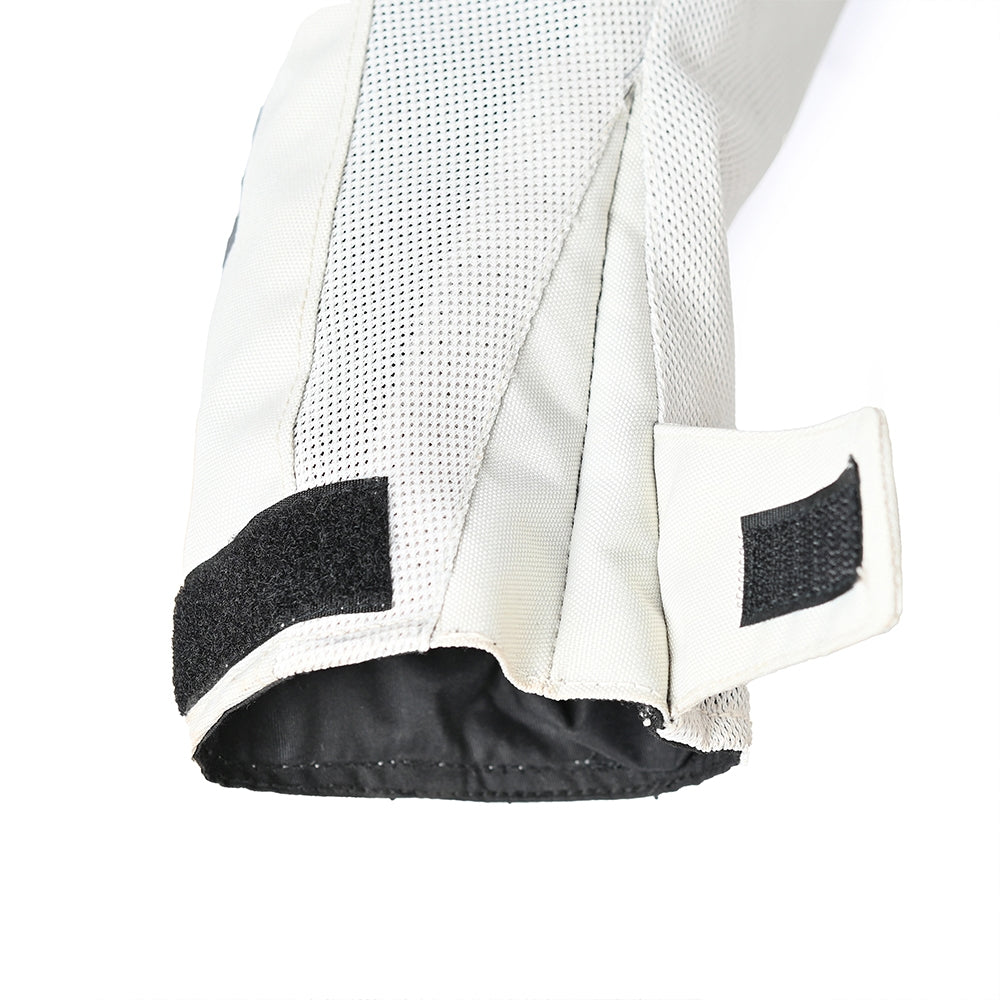 BELA MESH PRO Moto Homem Casaco Branco - imagem de velcro de mão de Casacos