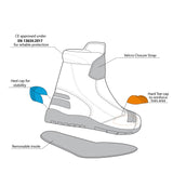 BELA METROPOLIS WR Moto Couro Botas Preto - Imagem vetorial 1 de botas