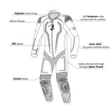 BELA MONO 1 PC NORTH STAR Moto Fatos Preto Branco Vermelho - imagem vetorial 3 de terno