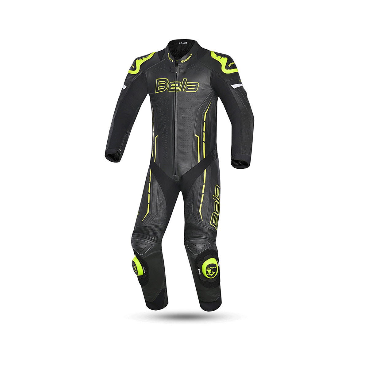 BELA MONO 1 PC Rocket Mix Kangaroo Moto Fato Preto Amarelo Flúor