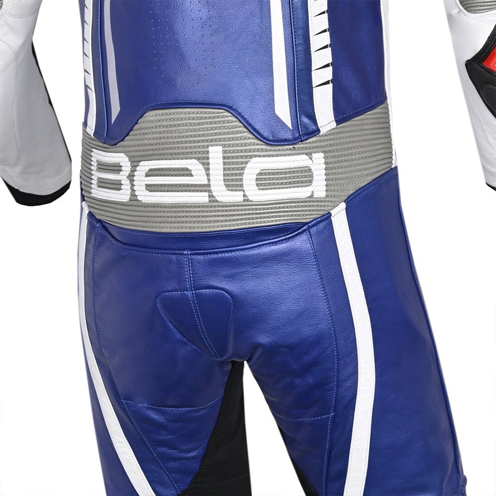 BELA MONO 1 PC X RACE Motorcycle Suits White Black Blue – 4 – Maximomoto PT