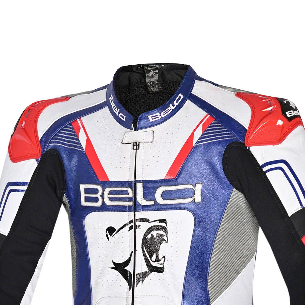 BELA MONO 1 PC X RACE Motorcycle Suits White Black Blue – 2 – Maximomoto PT