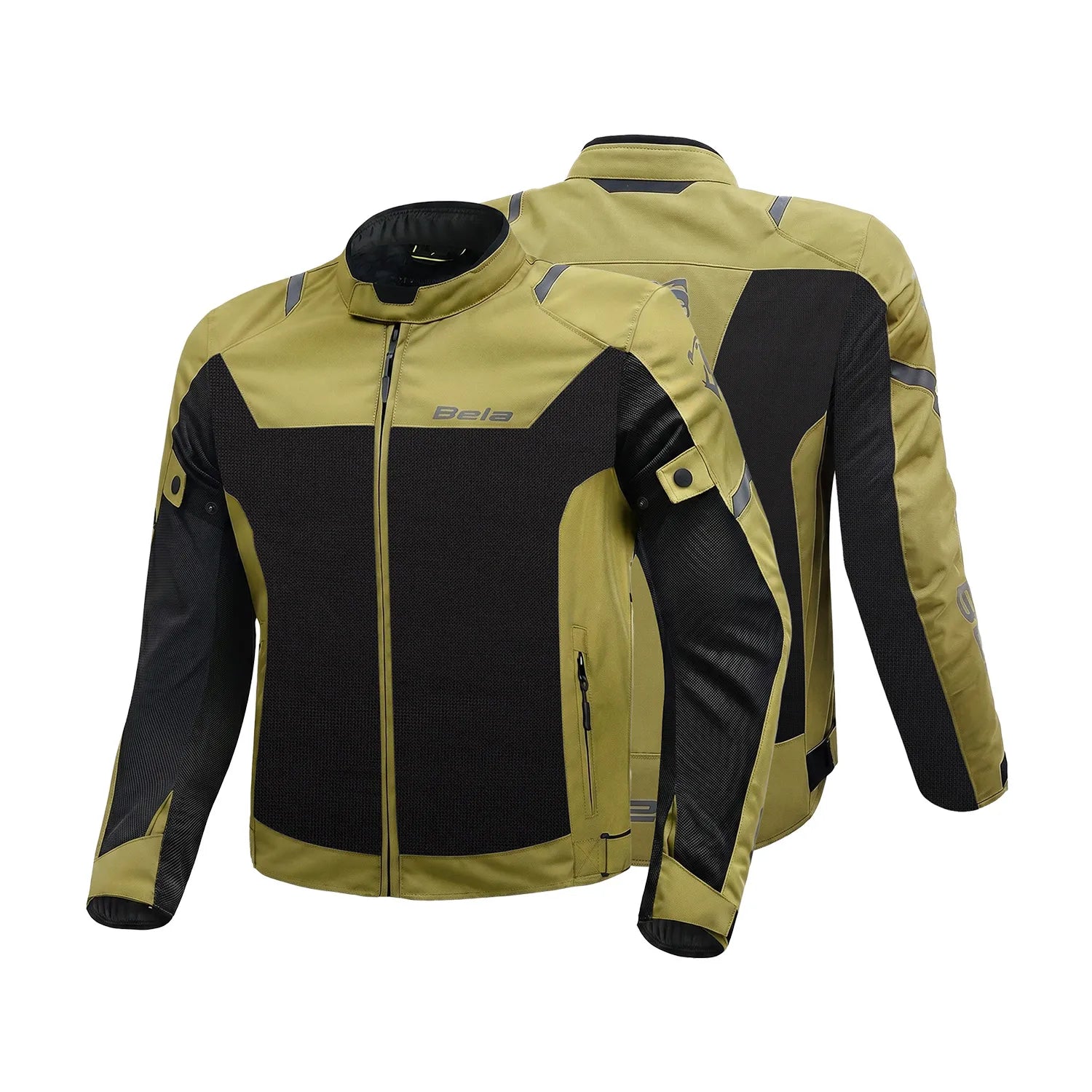 BELA MESH PRO 2.0 CASACOS HOMEM OLIVA PRETO – 2 – Maximomoto PT