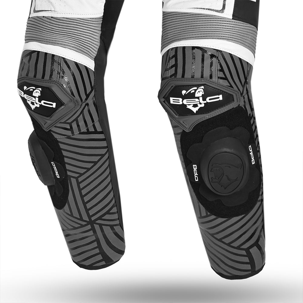 BELA NORTH STAR 1 PC Moto Fatos Preto Branco - Imagem do lado do joelho do terno