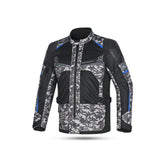 BELA ONSAKER Camuflagem Moto Textil Casacos Azul - Imagem frontal da Casacos