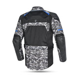 BELA ONSAKER Camouflage Motorcycle Textile Jackets Blue Black