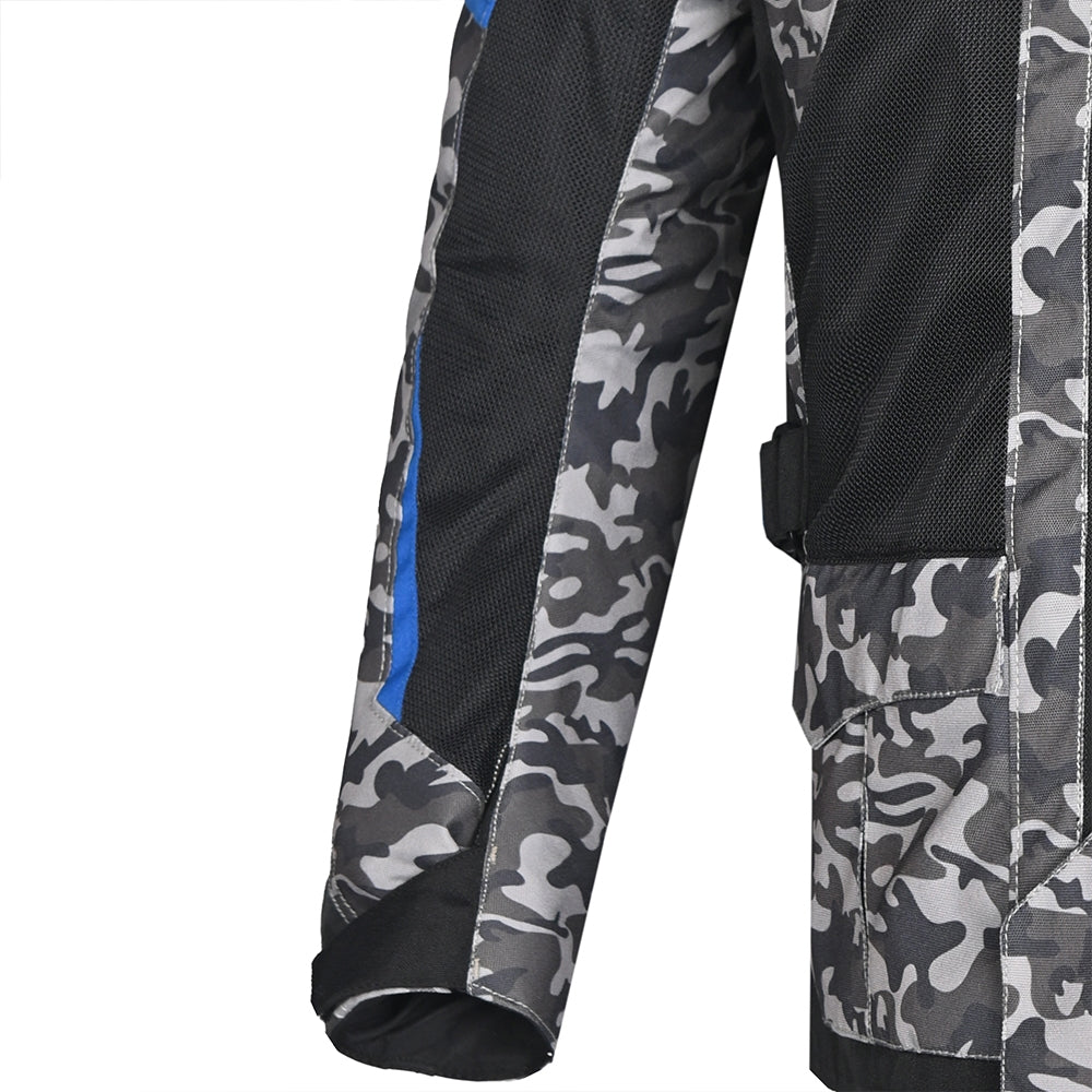BELA ONSAKER Camouflage Motorcycle Textile Jackets Blue Black – 6 – Maximomoto PT