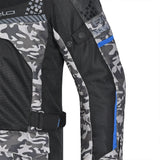 BELA ONSAKER Camuflagem Moto Textil Casacos Azul Preto - Imagem frontal esquerda da Casacos